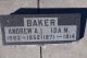 Andrew & Ida (Irwin) Baker Gravestone