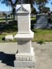 Brown Gravestone with Inscriptions for Clementia and William