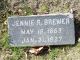 Jennie (Richards) Brewer Headstone