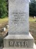 Jesse & Hannah (Bliss) Baker Family Gravestone - Face 1