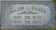 Major L Baker Gravestone