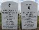 Malcolm & Elizabeth (Baker) McQuiston Gravestone