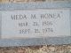 Meda Mozelle (Baker) Honea Gravestone