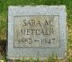 Sarah (Copeland) Metcalf Gravestone